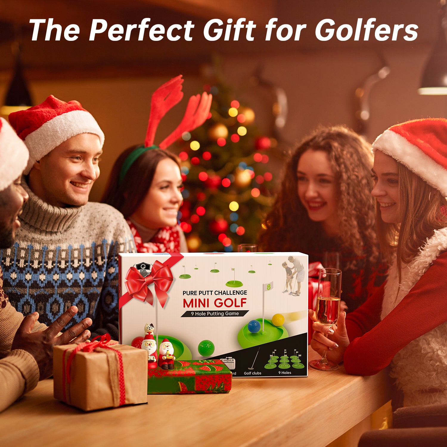 Mini Golf Game Set, Indoor Mini Golf Course for Adults Includes 9 Holes, 4 Balls, Dry-Erase Scorecard, and Golf Putter, Build Your Own Miniature Golf Course at Home Office Green Backyard Mini Golf Game Set, Indoor Mini Golf Course for Adults Includes 9 Holes, 4 Balls, Dry-Erase Scorecard, and Golf Putter, Build Your Own Miniature Golf Course at Home Office Green Backyard